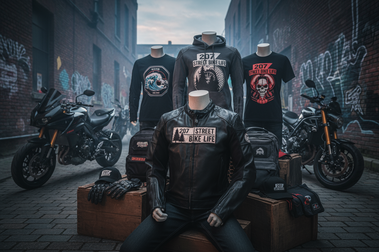 207 Street Bike L!FE Maine Motorcycle apparel 