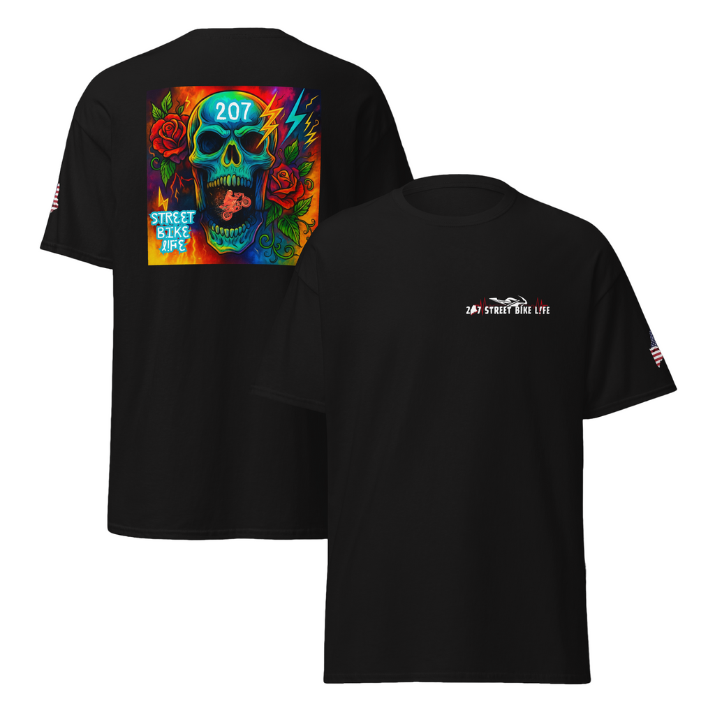 New Colorful Skull Logo T-Shirt